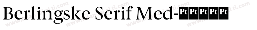 Berlingske Serif Med字体转换
